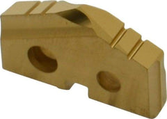 Allied Machine and Engineering - 7/8" Diam x 5/32" Thick, Seat Code 1, 132° Included Angle Spade Drill Insert - TiN Coated, Cobalt, Grade Premium Cobalt, Series T-A - Americas Industrial Supply