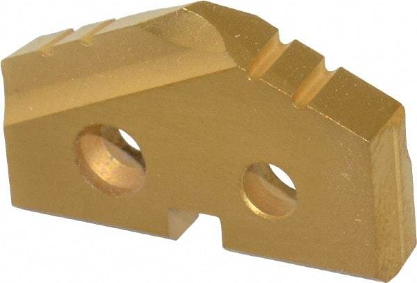 Allied Machine and Engineering - 29/32" Diam x 5/32" Thick, Seat Code 1, 132° Included Angle Spade Drill Insert - TiN Coated, Cobalt, Grade Premium Cobalt, Series T-A - Americas Industrial Supply