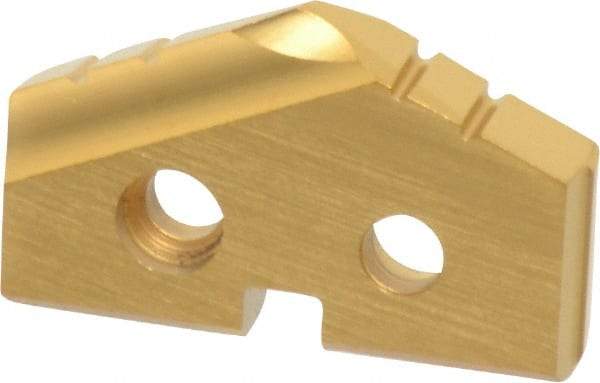 Allied Machine and Engineering - 15/16" Diam x 5/32" Thick, Seat Code 1, 132° Included Angle Spade Drill Insert - TiN Coated, Cobalt, Grade Premium Cobalt, Series T-A - Americas Industrial Supply
