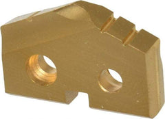Allied Machine and Engineering - 21mm Diam x 5/32" Thick, Seat Code 1, 132° Included Angle Spade Drill Insert - TiN Coated, Cobalt, Grade Premium Cobalt, Series T-A - Americas Industrial Supply