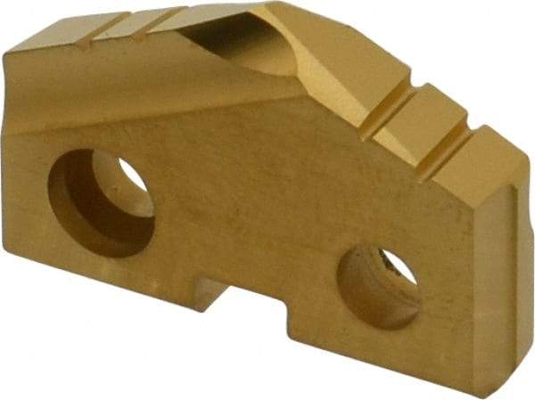 Allied Machine and Engineering - 1" Diam x 3/16" Thick, Seat Code 2, 132° Included Angle Spade Drill Insert - TiN Coated, Cobalt, Grade Premium Cobalt, Series T-A - Americas Industrial Supply