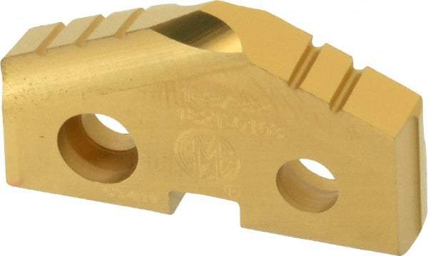 Allied Machine and Engineering - 1-3/32" Diam x 3/16" Thick, Seat Code 2, 132° Included Angle Spade Drill Insert - TiN Coated, Cobalt, Grade Premium Cobalt, Series T-A - Americas Industrial Supply