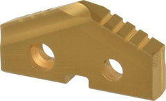 Allied Machine and Engineering - 1-1/4" Diam x 3/16" Thick, Seat Code 2, 132° Included Angle Spade Drill Insert - TiN Coated, Cobalt, Grade Premium Cobalt, Series T-A - Americas Industrial Supply