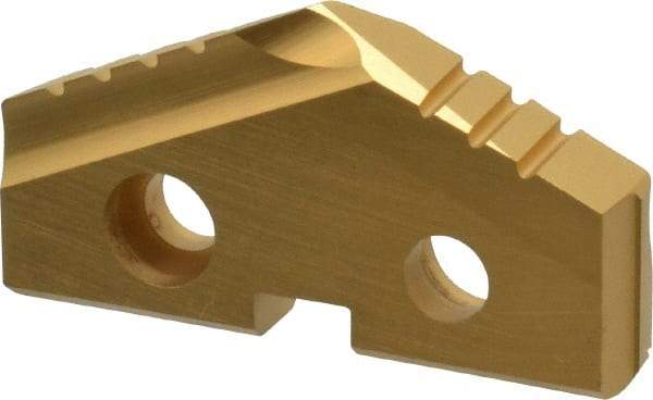 Allied Machine and Engineering - 31mm Diam x 3/16" Thick, Seat Code 2, 132° Included Angle Spade Drill Insert - TiN Coated, Cobalt, Grade Premium Cobalt, Series T-A - Americas Industrial Supply