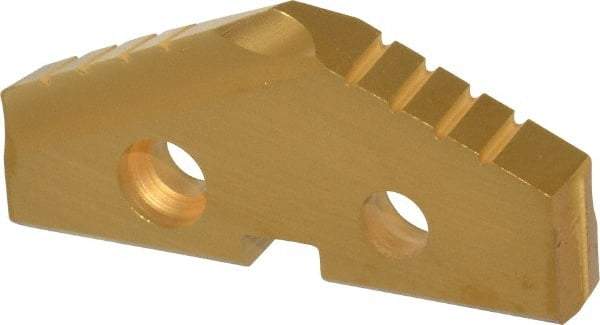 Allied Machine and Engineering - 35mm Diam x 3/16" Thick, Seat Code 2, 132° Included Angle Spade Drill Insert - TiN Coated, Cobalt, Grade Premium Cobalt, Series T-A - Americas Industrial Supply