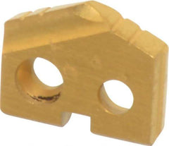 Allied Machine and Engineering - 7/16" Diam x 3/32" Thick, Seat Code Z, 132° Included Angle Spade Drill Insert - TiN Coated, Cobalt, Grade Premium Cobalt, Series T-A - Americas Industrial Supply