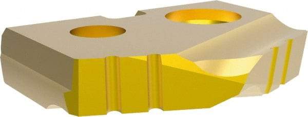 Allied Machine and Engineering - 12mm Diam x 3/32" Thick, Seat Code Z, 132° Included Angle Spade Drill Insert - TiN Coated, Cobalt, Series T-A - Americas Industrial Supply