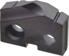 Allied Machine and Engineering - 17/32" Diam x 1/8" Thick, Seat Code 0, 132° Included Angle Spade Drill Insert - TiAlN Coated, Carbide, Grade K20, Series T-A - Americas Industrial Supply