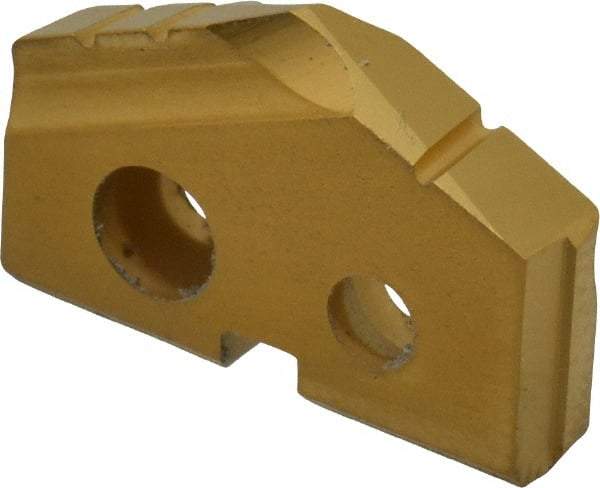 Allied Machine and Engineering - 43/64" Diam x 1/8" Thick, Seat Code 0, 132° Included Angle Spade Drill Insert - TiN Coated, Carbide, Grade K20, Series T-A - Americas Industrial Supply