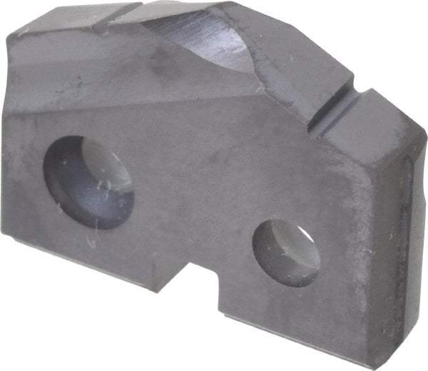 Allied Machine and Engineering - 47/64" Diam x 5/32" Thick, Seat Code 1, 132° Included Angle Spade Drill Insert - TiAlN Coated, Carbide, Grade K20, Series T-A - Americas Industrial Supply