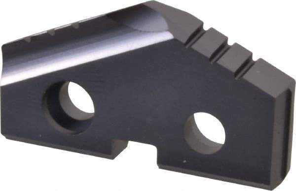 Allied Machine and Engineering - 1-5/32" Diam x 3/16" Thick, Seat Code 2, 132° Included Angle Spade Drill Insert - TiAlN Coated, Carbide, Grade K20, Series T-A - Americas Industrial Supply