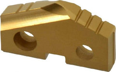 Allied Machine and Engineering - 1-3/64" Diam x 3/16" Thick, Seat Code 2, 132° Included Angle Spade Drill Insert - TiN Coated, Carbide, Grade K20, Series T-A - Americas Industrial Supply