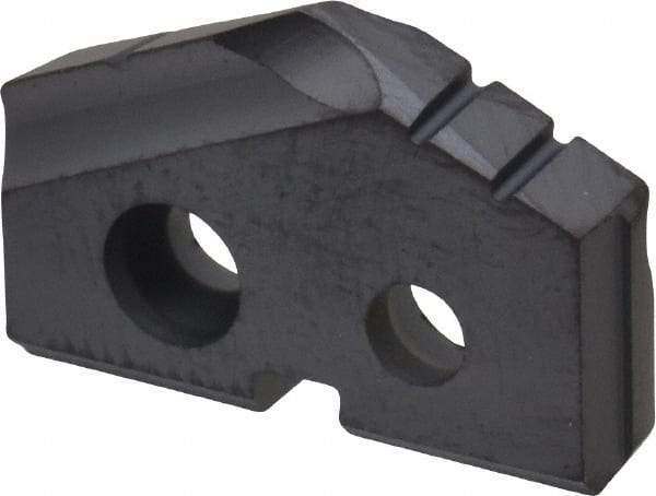 Allied Machine and Engineering - 43/64" Diam x 1/8" Thick, Seat Code 0, 132° Included Angle Spade Drill Insert - TiAlN Coated, Carbide, Grade P40, Series T-A - Americas Industrial Supply