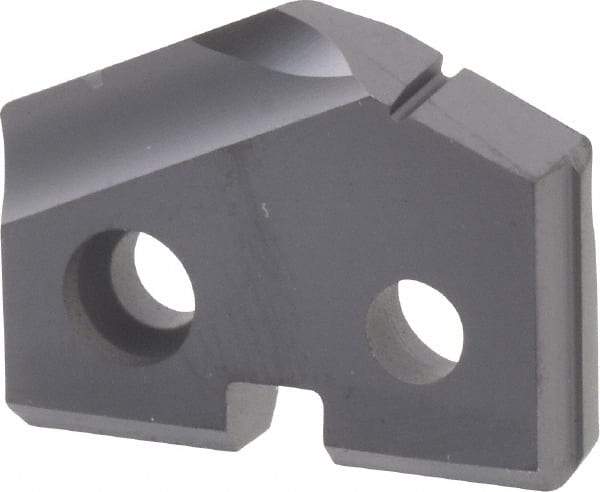 Allied Machine and Engineering - 47/64" Diam x 5/32" Thick, Seat Code 1, 132° Included Angle Spade Drill Insert - TiAlN Coated, Carbide, Grade P40, Series T-A - Americas Industrial Supply