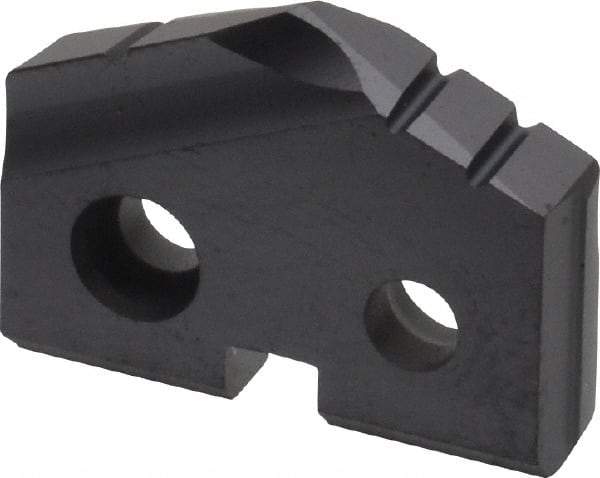 Allied Machine and Engineering - 49/64" Diam x 5/32" Thick, Seat Code 1, 132° Included Angle Spade Drill Insert - TiAlN Coated, Carbide, Grade P40, Series T-A - Americas Industrial Supply