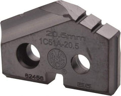 Allied Machine and Engineering - 20.5mm Diam x 5/32" Thick, Seat Code 1, 132° Included Angle Spade Drill Insert - TiAlN Coated, Carbide, Grade P40, Series T-A - Americas Industrial Supply