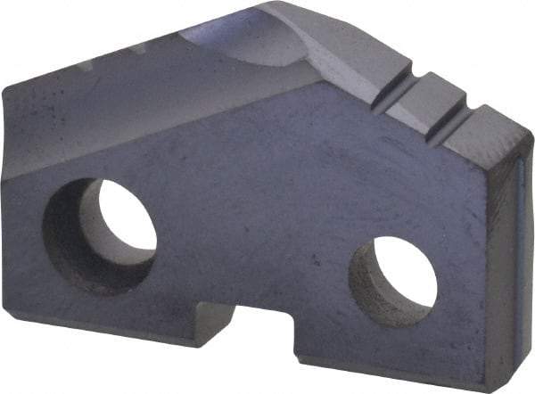 Allied Machine and Engineering - 31/32" Diam x 3/16" Thick, Seat Code 2, 132° Included Angle Spade Drill Insert - TiAlN Coated, Carbide, Grade P40, Series T-A - Americas Industrial Supply