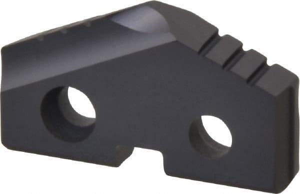 Allied Machine and Engineering - 1-1/8" Diam x 3/16" Thick, Seat Code 2, 132° Included Angle Spade Drill Insert - TiAlN Coated, Carbide, Grade P40, Series T-A - Americas Industrial Supply