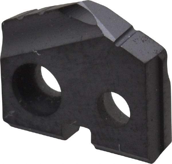Allied Machine and Engineering - 27/64" Diam x 3/32" Thick, Seat Code Y, 132° Included Angle Spade Drill Insert - TiAlN Coated, Carbide, Grade P40, Series T-A - Americas Industrial Supply