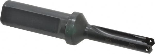 Allied Machine and Engineering - Series Z, 7/16 to 1/2" Diam, 3/4" Diam Straight Shank with Flange, Straight Flute Spade Drill - 1-1/4" Max Depth, 2-1/2" Body Length, 4-7/16" OAL, Short Length, Through Coolant - Americas Industrial Supply
