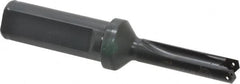 Allied Machine and Engineering - Series Z, 7/16 to 1/2" Diam, 3/4" Diam Straight Shank with Flange, Straight Flute Spade Drill - 1-1/4" Max Depth, 2-1/2" Body Length, 4-7/16" OAL, Short Length, Through Coolant - Americas Industrial Supply
