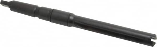 Allied Machine and Engineering - Series 1.5, 55/64 to 15/16" Diam, 3MT Taper Shank, Straight Flute Spade Drill - 4-3/4" Max Depth, 7-39/64" Body Length, 11-5/32" OAL, Intermediate Length, Through Coolant - Americas Industrial Supply