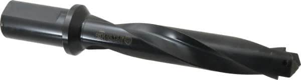 Allied Machine and Engineering - Series 3, 1-13/32 to 1-7/8" Diam, 1-1/2" Diam Straight Shank with Flange, Helical Flute Spade Drill - 6-1/2" Max Depth, 8-3/4" Body Length, 11-1/4" OAL, Intermediate Length, Through Coolant - Americas Industrial Supply