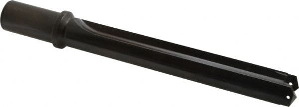 Allied Machine and Engineering - Series 2.5, 1-3/16 to 1-3/8" Diam, 1-1/4" Diam Straight Shank with Flange, Straight Flute Spade Drill - 7-3/8" Max Depth, 9-13/64" Body Length, 11-11/32" OAL, Standard Length, Through Coolant - Americas Industrial Supply