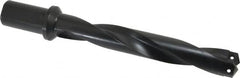 Allied Machine and Engineering - Series 3, 1-13/32 to 1-7/8" Diam, 1-1/2" Diam Straight Shank with Flange, Helical Flute Spade Drill - 8-1/4" Max Depth, 10-1/2" Body Length, 13" OAL, Standard Length, Through Coolant - Americas Industrial Supply