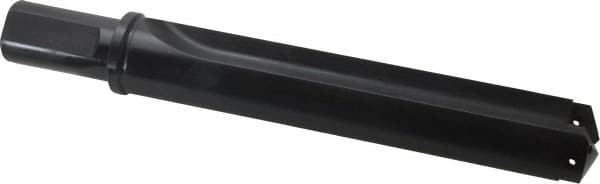 Allied Machine and Engineering - Series 4, 1-29/32 to 2-9/16" Diam, 1-1/2" Diam Straight Shank with Flange, Straight Flute Spade Drill - 9-1/8" Max Depth, 11-1/4" Body Length, 13-3/4" OAL, Standard Length, Through Coolant - Americas Industrial Supply