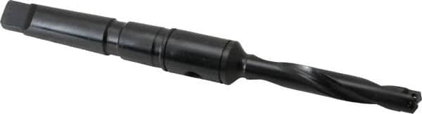 Allied Machine and Engineering - Series Z, 7/16 to 1/2" Diam, 2MT Taper Shank, Helical Flute Spade Drill - 2-3/8" Max Depth, 4-19/32" Body Length, 7-7/16" OAL, Standard Length, Through Coolant - Americas Industrial Supply