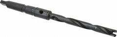 Allied Machine and Engineering - Series 0, 33/64 to 11/16" Diam, 2MT Taper Shank, Helical Flute Spade Drill - 4-1/2" Max Depth, 6-49/64" Body Length, 9-19/32" OAL, Extended Length, Through Coolant - Americas Industrial Supply
