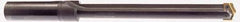 Allied Machine and Engineering - Series 4, 1-29/32 to 2-9/16" Diam, 1-1/2" Diam Straight Shank, Straight Flute Spade Drill - 24-5/8" Max Depth, 26-3/16" Body Length, 30" OAL, Long Length, Through Coolant - Americas Industrial Supply