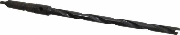 Allied Machine and Engineering - Series 1, 45/64 to 15/16" Diam, 3MT Taper Shank, Helical Flute Spade Drill - 10-3/4" Max Depth, 13-39/64" Body Length, 17-5/32" OAL, Extended Length, Through Coolant - Americas Industrial Supply