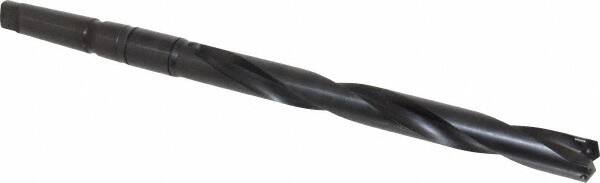 Allied Machine and Engineering - Series 2.5, 1-3/16 to 1-3/8" Diam, 4MT Taper Shank, Helical Flute Spade Drill - 11-3/8" Max Depth, 14-37/64" Body Length, 19-1/16" OAL, Extended Length, Through Coolant - Americas Industrial Supply