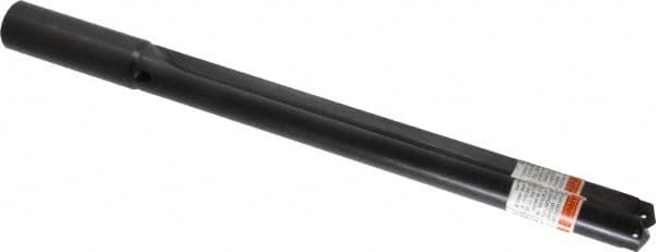 Allied Machine and Engineering - Series 2.5, 1-3/16 to 1-3/8" Diam, 1-1/4" Diam Straight Shank, Straight Flute Spade Drill - 11-3/8" Max Depth, 12-41/64" Body Length, 16" OAL, Extended Length, Through Coolant - Americas Industrial Supply