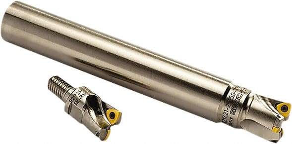 Seco - 3/4" Cut Diam, 0.27" Max Depth, 3/4" Shank Diam, Cylindrical Shank Indexable High-Feed End Mill - Screw Holding Method, R217.21 Toolholder, Through Coolant - Americas Industrial Supply