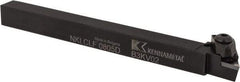 Kennametal - NP.., 5° Lead Angle NKLC External Left Hand Indexable Profiling Toolholder - 1/2" Shank Height x 1/2" Shank Width, 6" Long - Americas Industrial Supply