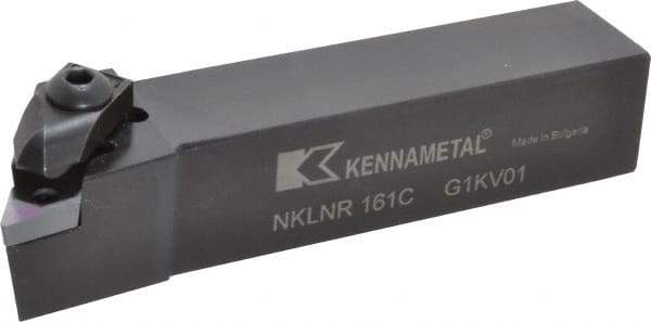 Kennametal - NP.., -5° Lead Angle NKLN External Right Hand Indexable Profiling Toolholder - 1" Shank Height x 1" Shank Width, 5" Long, Steel - Americas Industrial Supply
