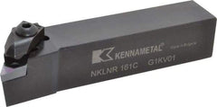 Kennametal - NP.., -5° Lead Angle NKLN External Right Hand Indexable Profiling Toolholder - 1" Shank Height x 1" Shank Width, 5" Long, Steel - Americas Industrial Supply