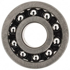 SKF - 8mm Bore Diam, 22mm OD, Open Self Aligning Radial Ball Bearing - 7mm Wide, 2 Rows, Round Bore, 126 Lb Static Capacity, 596 Lb Dynamic Capacity - Americas Industrial Supply