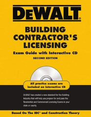 DeWALT - Building Contractors Licensing Exam Guide with CD-ROM Publication with CD-ROM, 2nd Edition - by American Contracotrs Exam Services, Pal Publications, 2008 - Americas Industrial Supply