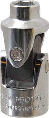 Proto - 3/8" Drive, Standard Hand Socket - 6 Points, 1-3/4" OAL, Alloy Steel, Chrome Finish - Americas Industrial Supply