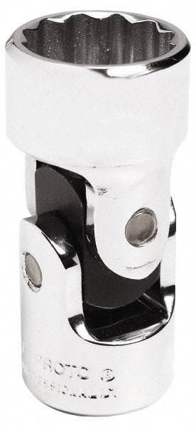 Proto - 3/8" Drive, Standard Hand Socket - 12 Points, 2-3/32" OAL, Alloy Steel, Chrome Finish - Americas Industrial Supply