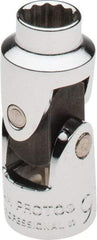 Proto - 3/8" Drive, Standard Hand Socket - 12 Points, 1-3/4" OAL, Alloy Steel, Chrome Finish - Americas Industrial Supply