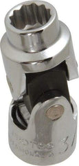 Proto - 3/8", 3/8" Drive, Standard Hand Socket - 12 Points, 1-3/4" OAL, Alloy Steel, Chrome Finish - Americas Industrial Supply