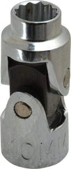 Proto - 3/8" Drive, Standard Hand Socket - 12 Points, 1-3/4" OAL, Alloy Steel, Chrome Finish - Americas Industrial Supply