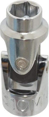 Proto - 3/8" Drive, Standard Hand Socket - 6 Points, 1-3/4" OAL, Alloy Steel, Chrome Finish - Americas Industrial Supply