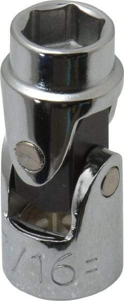 Proto - 7/16", 3/8" Drive, Standard Hand Socket - 6 Points, 1-3/4" OAL, Alloy Steel, Chrome Finish - Americas Industrial Supply