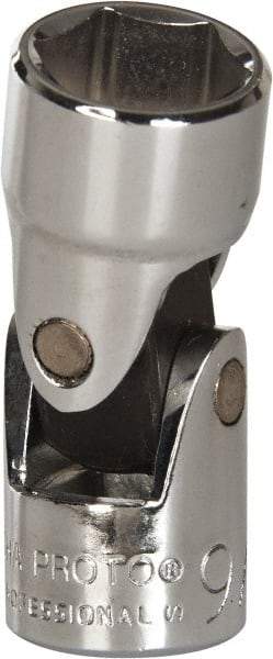 Proto - 9/16", 3/8" Drive, Standard Hand Socket - 6 Points, 1-27/32" OAL, Alloy Steel, Chrome Finish - Americas Industrial Supply